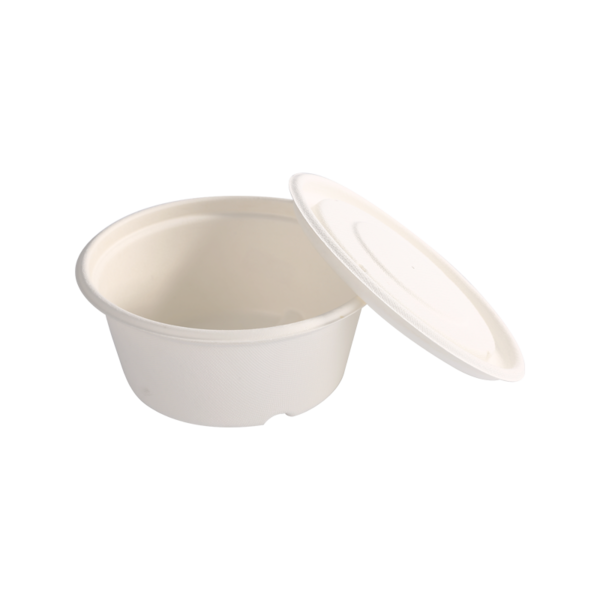 实惠可靠800ml 带盖碗型甘蔗渣